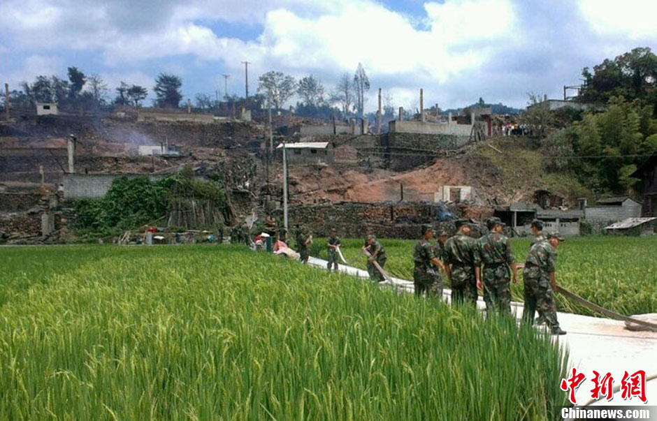 圖為火災現場。沫浠 攝 圖片來源：CFP視覺中國