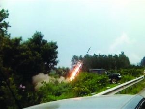 7月31日，南京六合人工增雨現場 資料圖片