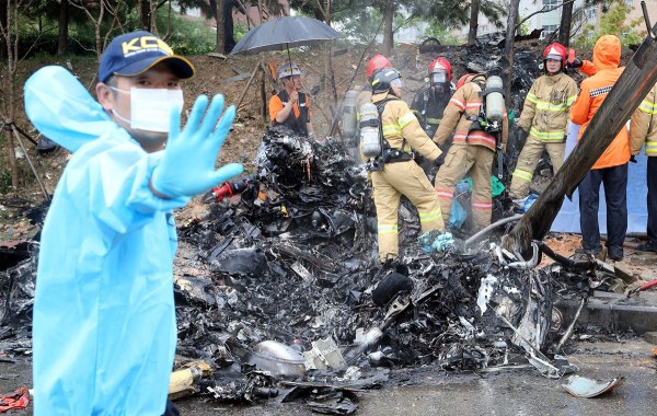 當地時間7月17日上午,一架直升機在光州市光山區水莞地區墜毀,造成5人死亡。