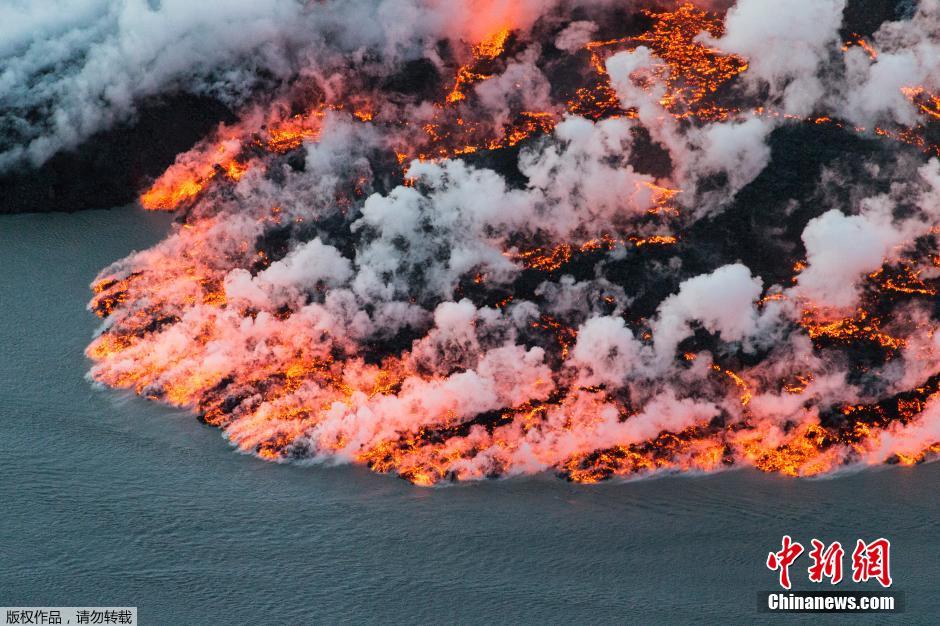 冰島巴達本加火山爆發