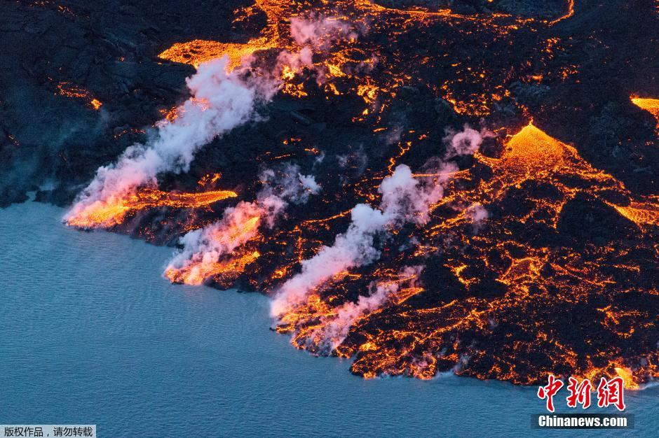 冰島巴達本加火山爆發