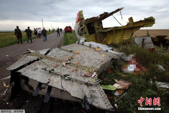 資料圖：圖為馬航MH17航班墜毀現場。