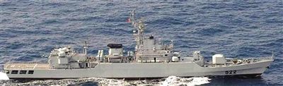 日本媒體報道的“瞄準”日自衛隊艦艇的中國江衛型護衛艦。